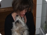 Frauchen macht mich trocken und ich sie nass;)